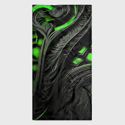 Бандана-труба Green black abstract, цвет: 3D-принт — фото 2