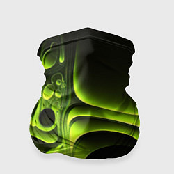 Бандана-труба Зеленая кислотная абстракция, цвет: 3D-принт