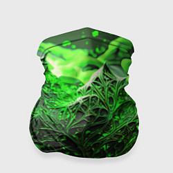 Бандана-труба Зеленая кислота, цвет: 3D-принт