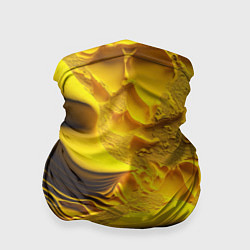Бандана-труба Желтая объемная текстура, цвет: 3D-принт