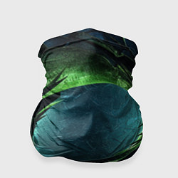 Бандана-труба Объемная зеленая абстракция, цвет: 3D-принт