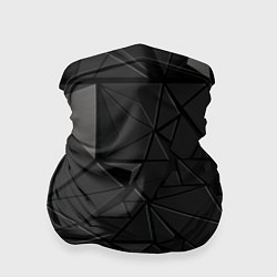 Бандана-труба Черная объемная текстура, цвет: 3D-принт