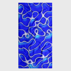 Бандана-труба Синий волнистый рисунок, цвет: 3D-принт — фото 2