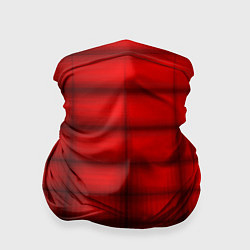 Бандана-труба Просто красно-черная клетка, цвет: 3D-принт