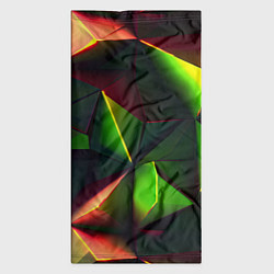 Бандана-труба Объемные зеленые треугольники, цвет: 3D-принт — фото 2