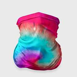 Бандана-труба Тай-дай малиновый закат, цвет: 3D-принт