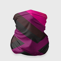 Бандана-труба Розовый и тёмный паттерн, цвет: 3D-принт