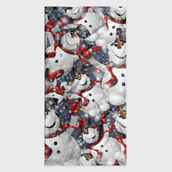 Бандана-труба Зимний паттерн со снеговиками, цвет: 3D-принт — фото 2