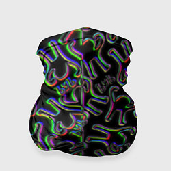 Бандана-труба Ъуъ съука глитч паттерн, цвет: 3D-принт