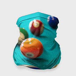 Бандана-труба Бильярдные шары, цвет: 3D-принт