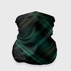 Бандана-труба Тёмно-зелёная шотландская клетка, цвет: 3D-принт