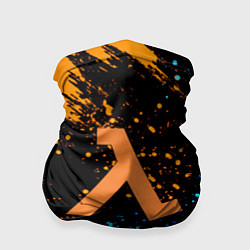 Бандана-труба Half Life logo краски, цвет: 3D-принт