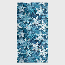 Бандана-труба New Years pattern with snowflakes, цвет: 3D-принт — фото 2