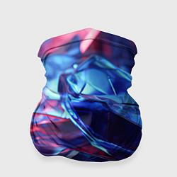 Бандана-труба Синие алмазы, цвет: 3D-принт