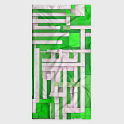 Бандана-труба Полосы на зелёном фоне, цвет: 3D-принт — фото 2