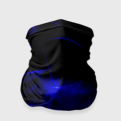 Бандана-труба Синий дым узоры, цвет: 3D-принт
