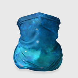 Бандана-труба Голубой космос, цвет: 3D-принт