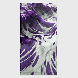 Бандана-труба Бело-фиолетовая краска, цвет: 3D-принт — фото 2