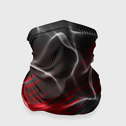 Бандана-труба Дым и красные текстуры, цвет: 3D-принт