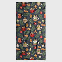 Бандана-труба Новогодние напитки, цвет: 3D-принт — фото 2