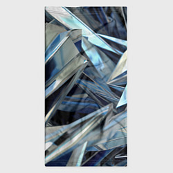 Бандана-труба Абстрактные осколки голубого цвета, цвет: 3D-принт — фото 2