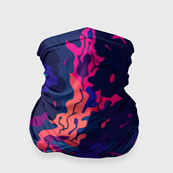 Бандана-труба Яркая абстракция в стиле камуфляжа, цвет: 3D-принт