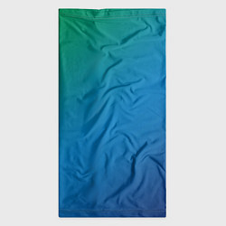 Бандана-труба Зеленый и синий диагональный градиент, цвет: 3D-принт — фото 2