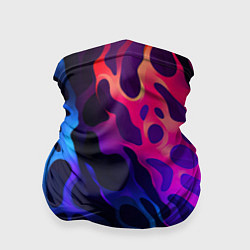 Бандана-труба Камуфляж из ярких красок, цвет: 3D-принт