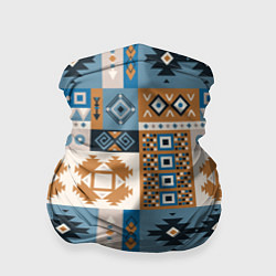Бандана-труба Этнический мозаичный геометрический паттерн, цвет: 3D-принт