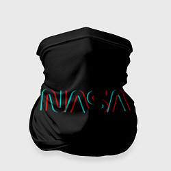 Бандана-труба NASA glitch color usa, цвет: 3D-принт