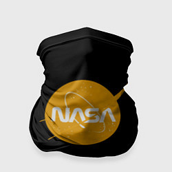 Бандана-труба NASA yellow logo, цвет: 3D-принт