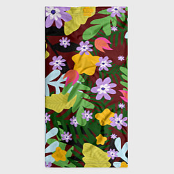 Бандана-труба Гавайская цветочная расцветка, цвет: 3D-принт — фото 2