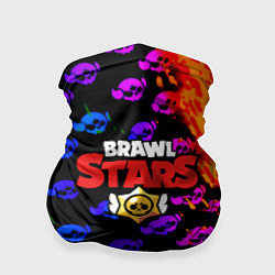 Бандана Brawl stars неон лого паттерн