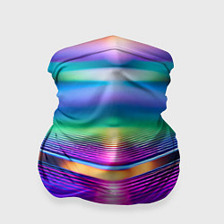 Бандана-труба Неоновые линии платформы, цвет: 3D-принт