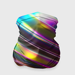 Бандана-труба Неоновый скрученный металл разноцветный, цвет: 3D-принт