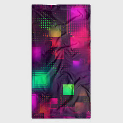 Бандана-труба Разноцветные квадраты и точки, цвет: 3D-принт — фото 2