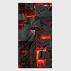 Бандана-труба Неоновые квадратики, цвет: 3D-принт — фото 2