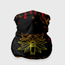 Бандана Ведьмак огненное лого краски