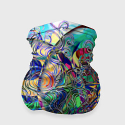 Бандана-труба Сплетенные круги Инь Ян, цвет: 3D-принт