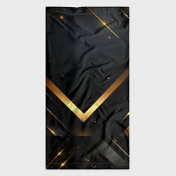 Бандана-труба Gold luxury black abstract, цвет: 3D-принт — фото 2