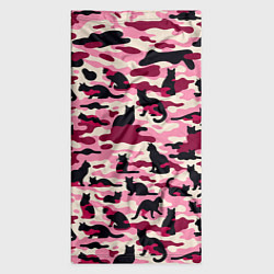 Бандана-труба Камуфляжные розовые котики, цвет: 3D-принт — фото 2