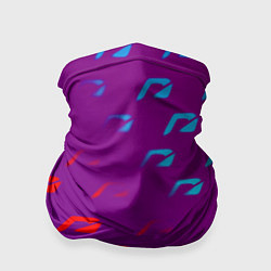 Бандана-труба НФС лого градиент текстура, цвет: 3D-принт