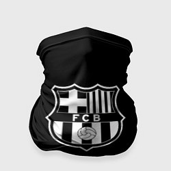 Бандана-труба Barcelona fc club белое лого, цвет: 3D-принт