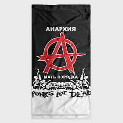 Бандана-труба Анархия - Punks not dead, цвет: 3D-принт — фото 2