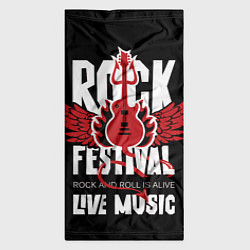 Бандана-труба Rock festival - live music, цвет: 3D-принт — фото 2