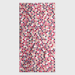 Бандана-труба Паттерн соты розовый, цвет: 3D-принт — фото 2