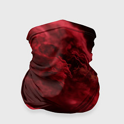 Бандана-труба Красный густой дым инферно - inferno red, цвет: 3D-принт