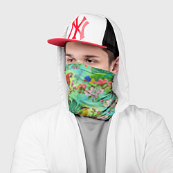 Бандана-труба Попугаи и птицы в джунглях, цвет: 3D-принт — фото 2