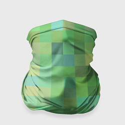 Бандана-труба Пиксели в зеленом, цвет: 3D-принт