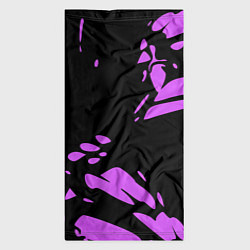 Бандана-труба Фиолетовая абстракция, цвет: 3D-принт — фото 2